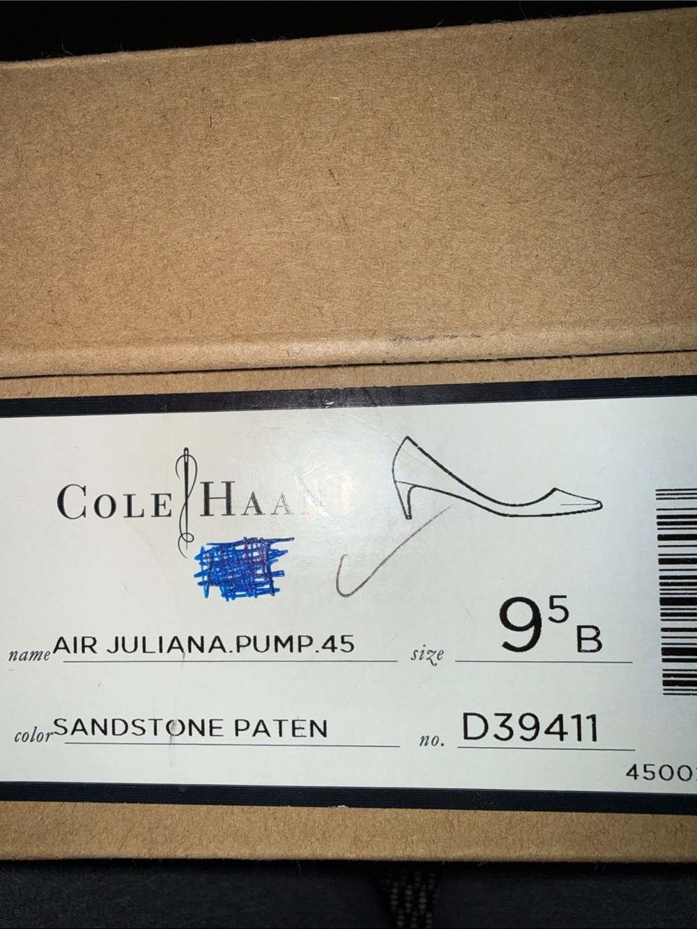 Cole Haan Air Juliana Pump 45 – Sandstone Patent Kitten Heel, Size 9.5B - Picture 8 of 8